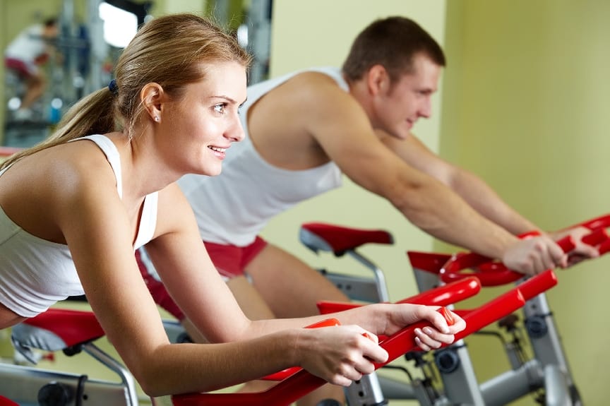 couple at gym