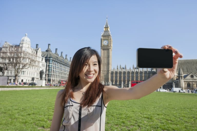 žena selfie